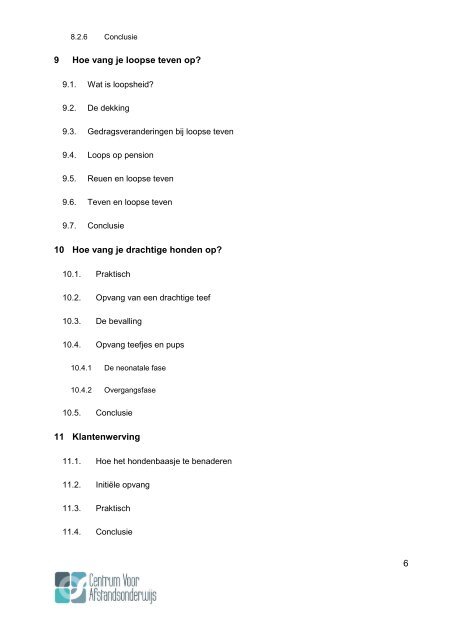 CURSUS HONDENPENSION - Ondernemersschool