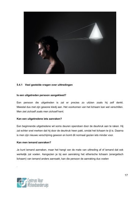 CURSUS PARAPSYCHOLOGIE - Ondernemersschool