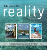 Reality advertising rate card - RamsayMedia