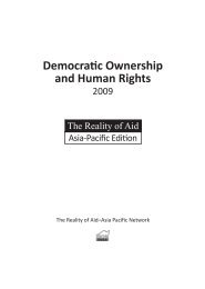 Democratic Ownership and Human Rights - Reality of Aid