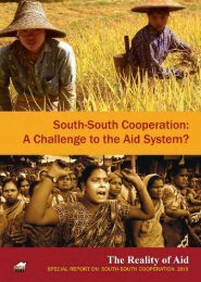 South-South Development Cooperation - Reality of Aid