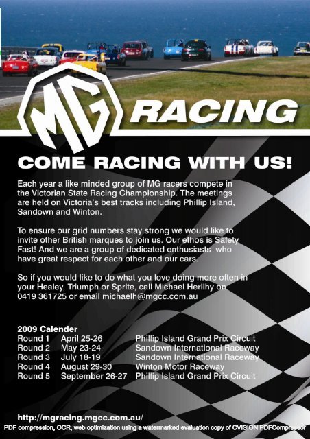 Issue 5 - MG Racing