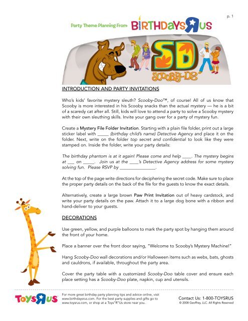 Introduction And Party Invitations Toys R Us Birthday Club