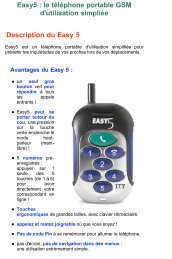 Easy5 : le tÃ©lÃ©phone portable GSM d'utilisation simpliÃ©e ... - Hacavie