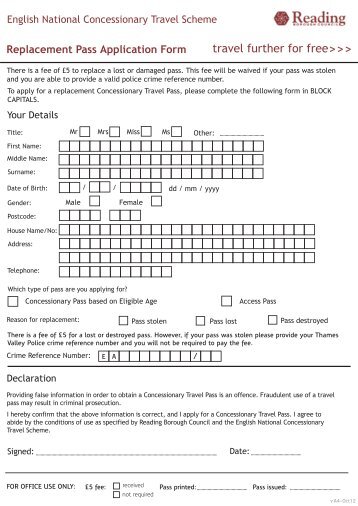 Download Concessionary Bus Pass Renewal Application Form