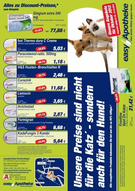 Aktuelle Angebote - easy Apotheke