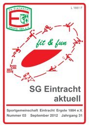 Sportgemeinschaft Eintracht Ergste 1884 eV Nummer 03 September ...