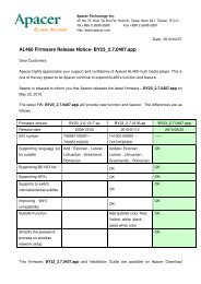 AL460 Firmware Release Notice- BY23_2.7.0407.app - Apacer