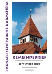 Die Seite - Evangelische Kirchengemeinde Darmsheim