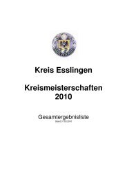 Kreis Esslingen Kreismeisterschaften 2010 - SGes Esslingen eV