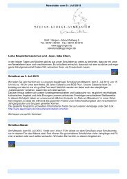 Newsletter vom 01. Juli 2013 Liebe Newsletterleserinnen und âleser ...