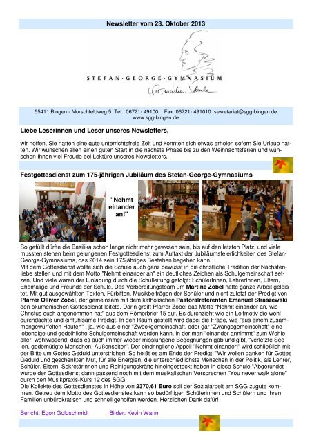 Newsletter-13-10-23 1 - Stefan-George-Gymnasium