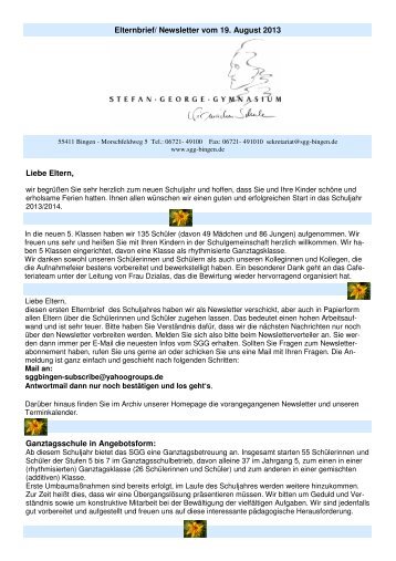 Elternbrief-Newsletter-Schuljahresanfang-13-14 1 - Stefan-George ...