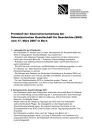 Protokoll der Generalversammlung der Schweizerischen ...