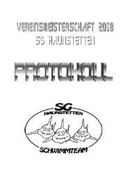 Protokoll VM 2008 - SG Haunstetten
