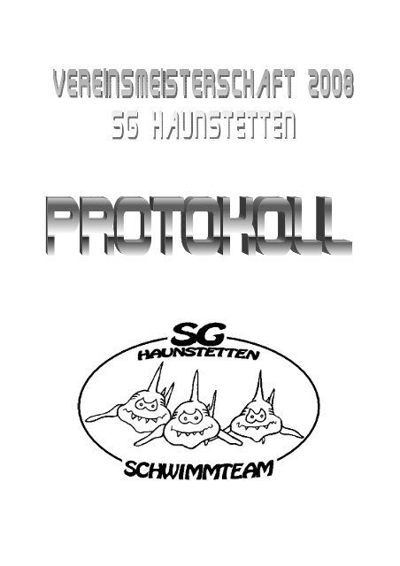 Protokoll VM 2008 - SG Haunstetten