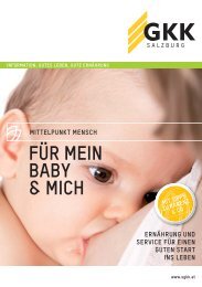 Für mein Baby & mich - bei der Salzburger Gebietskrankenkasse