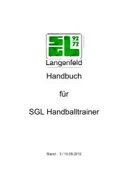 Handbuch fÃ¼r Trainer als PDF-Datei - der Handballabteilung der SG ...
