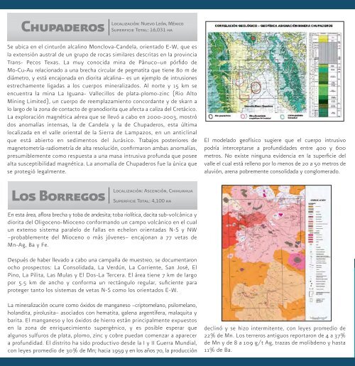 Prospectos Mineros - Servicio GeolÃ³gico Mexicano