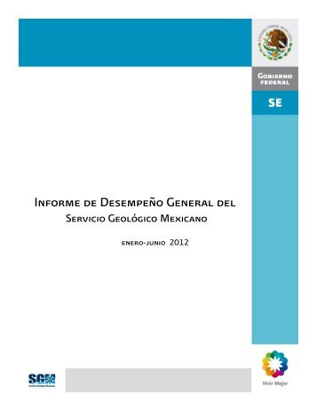 Informe de DesempeÃ±o General del - Servicio GeolÃ³gico Mexicano