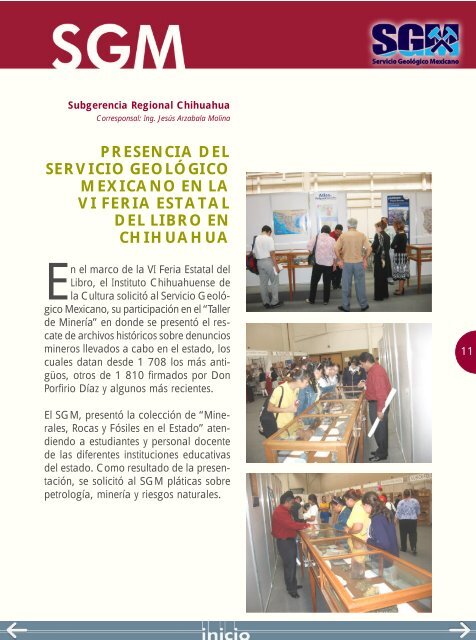 Afloramientos Oct05 - Servicio GeolÃ³gico Mexicano