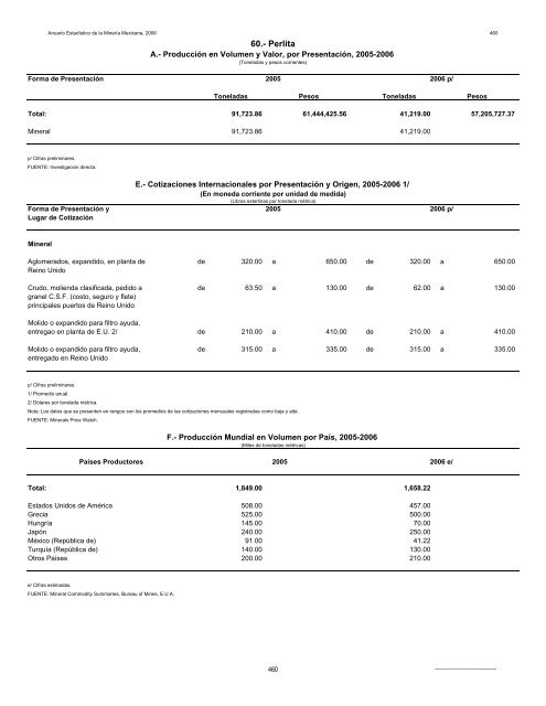 2006 - Servicio GeolÃ³gico Mexicano