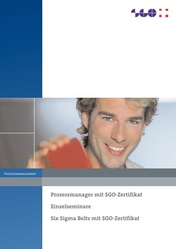 Prozessmanager mit SGO-Zertifikat Einzelseminare Six Sigma Belts ...