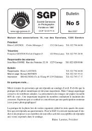 Bulletin - SociÃ©tÃ© Genevoise de Photographie