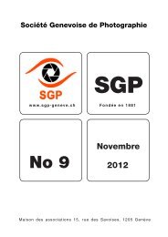 Novembre 2012 - SociÃ©tÃ© Genevoise de Photographie