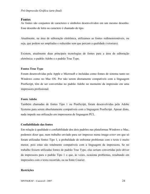 apostila tecnologia grafica.pdf - Sgrafico.com.br