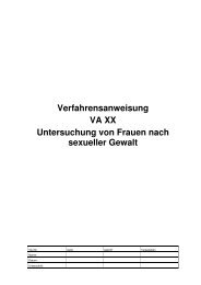 Verfahrensanweisung VA XX Untersuchung von Frauen ... - SGRM