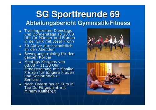 SG Sportfreunde 69 Veranstaltungen 2008