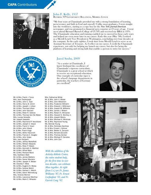 This Annual Report celebrates the mark all of - Chaminade High ...