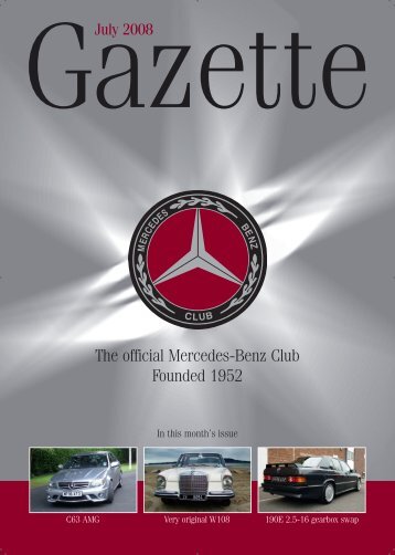 The official Mercedes-Benz Club Founded 1952 - Team Stadler ...