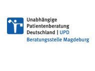 Informationen UPD Beratungsstelle Magdeburg - und ...