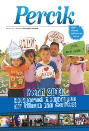 Majalah Percik tentang Konferensi Sanitasi dan Air Minum Nasional KSAN 2013