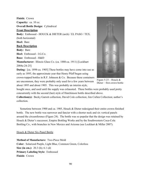 Bottles on the Border: The History and Bottles of the Soft Drink ...