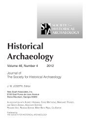 Reviews 46(4) - Society for Historical Archaeology