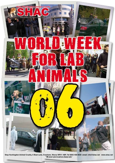 SHAC newsletter 41 - SHAC >> Stop Huntingdon Animal Cruelty
