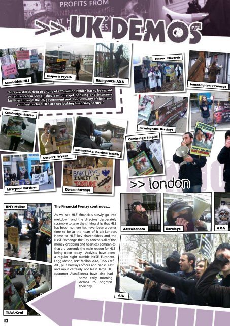 IN THIS ISSUE... - SHAC >> Stop Huntingdon Animal Cruelty