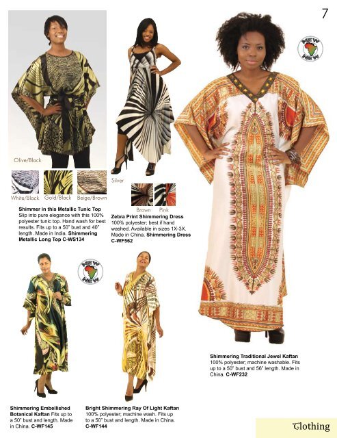 Spring 2011 Retail Catalog - Shades of Africa Ltd