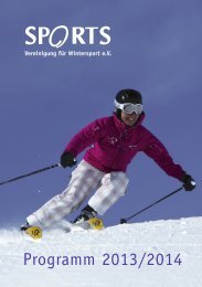 I. SPORTS-Veranstaltungen - SPORTS-Ski