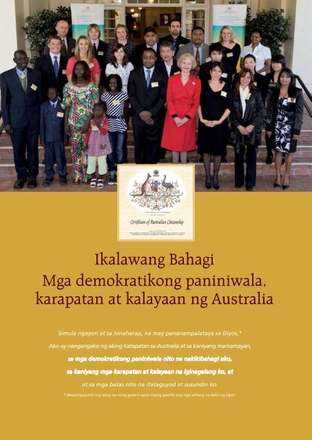 Pagkamamamayang Australiano - Australian Citizenship