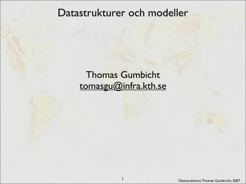 Datastrukturer och modeller