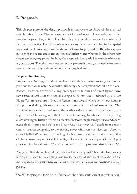 Accessibility and Street Layout Exploring spatial equity in