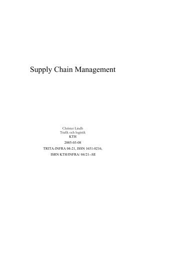 Supply Chain Management