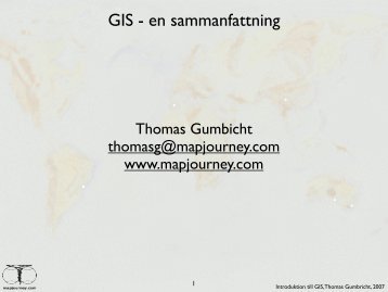 Introduktion till GIS