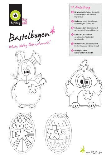 kiddy Bastelvorlage Ostern