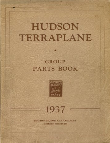 1937 Hudson-Terraplane Parts Bo - Hudson-Essex-Terraplane Club