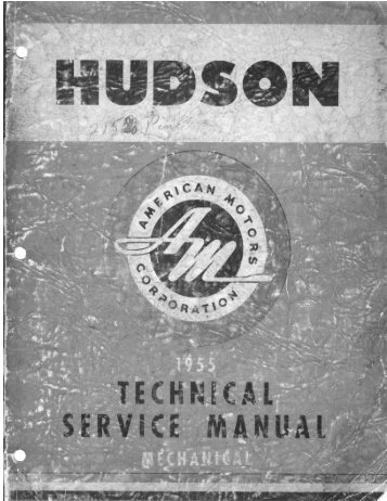 1955 AMC Hudson Technical Service Manual